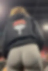 Tight Grey Gym Shorts (Crazy Vpl and Bends Over)