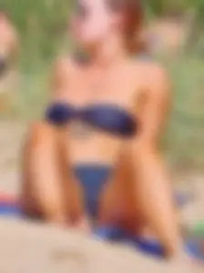Cute Spreading Swedish Beach Babe