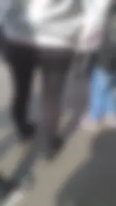 Girl wearing a black skirt over her leggings
