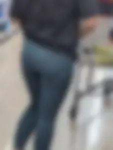 Green and purple tight pants