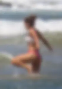 4 sexy ass girls in thong bikinis at the beach