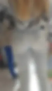 Nice teen ass in tight jeans - with closeups & mirror shots