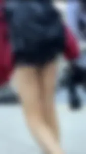 College girl around campus showing her ass cheecks