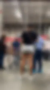 Latina booty sits nicely in shorts