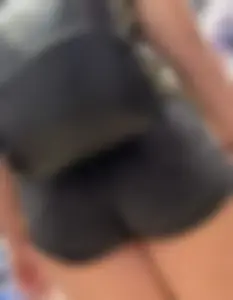 Great chubby legs and booty in black denim shortrs store creepshots collection