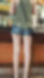 Waiting for food jean short shorts