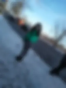 Skinny Booty and Legs in Tight Jeans on the City Street in Winter Candid Photos