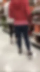 Fit milf with a nice ass and slight vpl in leggings at Target