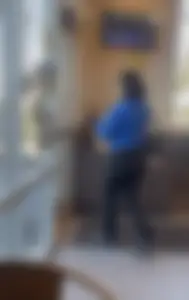Thick Latina in Leggings at BK