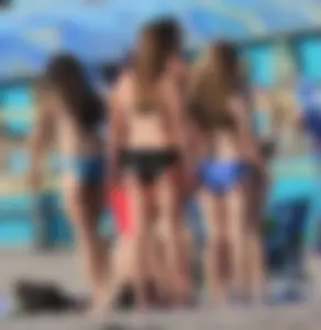 Mix of candid girls at the beach and in bikinis