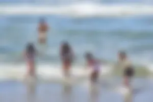 San Diego beach various sexy girls in bikinis