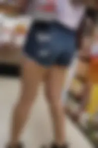 Milf s in jean shorts