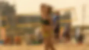 Beach volleyball babes in bikinis