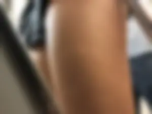 Perfect Long Candid Skinny Legs And Butt in Grey Jean Mini Shorts Closeups - Huge Subway Creepshots Gallery
