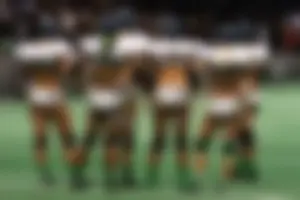 Sexy female football players with hot bodies