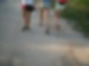 Countryside Candid Photos of JB Teens Walking in Mini Shorts
