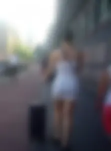 White skirt ass