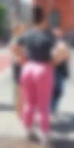 Thick fat German ass in pink leggings (OC, pics)