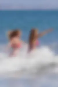 San Diego beach various sexy girls in bikinis