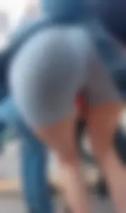 Fit ass capped with a majestic gap