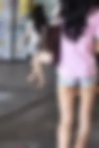 Candid skinny Chinese asses in shorts