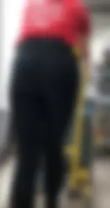Teen at Work in her Leggings