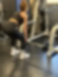 Extremely fit milf deadlifting in front of me