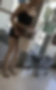 Slim teen with huge tits out shopping with mom