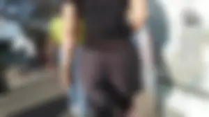 One of my best catches - Big Bubble Booty Latina in spandex gym with ponytail