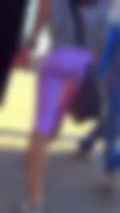 Hot Ass with VPL and Thin Long Legs in Short Pink Rights on the Street Creepshots Gallery