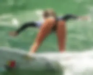 Candid surfers in bikinis