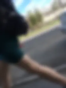 Hot Legs City Candid with White Smooth Skin