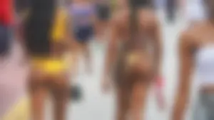 Two sexy ass black girls in thongs posing for the camera