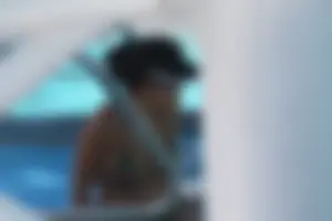 Mostly mature bikini babes on a Carnival cruise