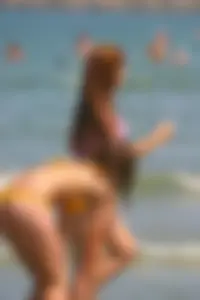 Candid beach and bikini babes