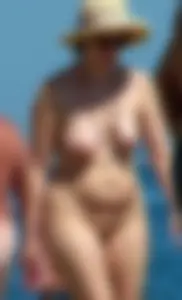 Nude beach and topless girls