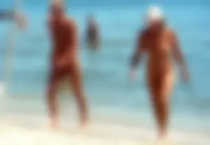 Nude beach and topless girls