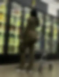 Fit ebony in gym fit at Wally World