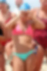 Lifeguard tournament girls on the beach