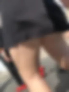 NIce candid girl wearing a skirt street closeups