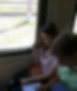 Candid Girl with Hot Breast in a Train