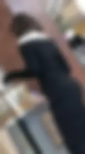 Brunette college girl with a perfect ass in a very tight dress