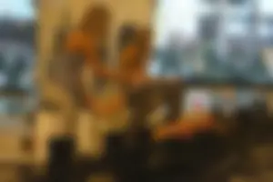 Ashley Tisdale working out at a gym in Studio City with a sexy trainer in leggings