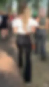Amazing blonde ass In spandex at a festival [Not OC]