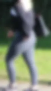 Cute Teen Squeezed Into Some Tight Grey Jeans