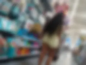 Ebony in Light Green Shorts