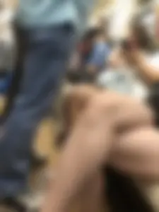 Awesome legs of a subway girl