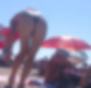 Beach Swimsuit Creepshot of Milf Bend Over
