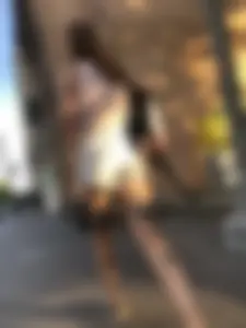 Skinny Girl in Denim Shorts With Fit Tattooed Legs Street Creepshots Gallery