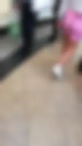 Sexy Blonde PAWG in shopping centre (OC)